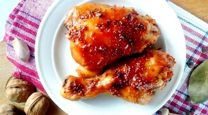Маринад для курки в духовці з медом і гірчицею з простих